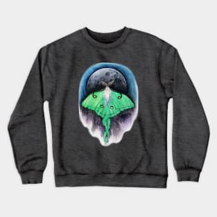 Luna Moon Moth Crewneck Sweatshirt